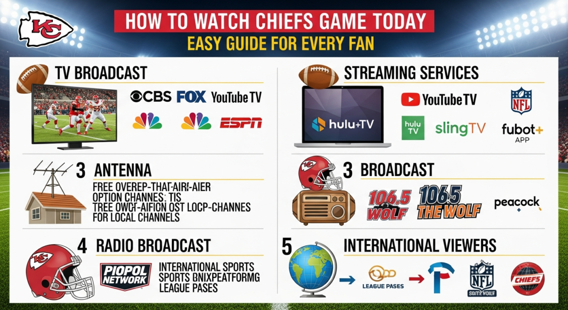 how to watch chiefs game today