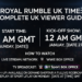 Royal Rumble UK Time